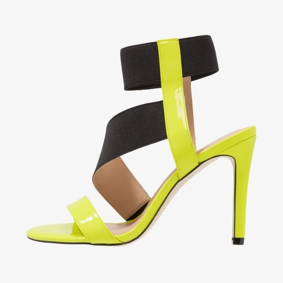 Call It Spring Alicura Neon Green Heel - Picture 2 of 4
